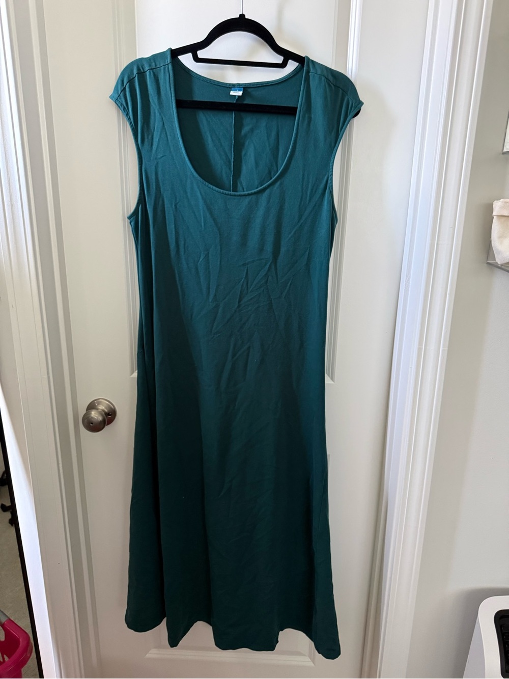 Old Navy Teal Cap-Sleeve Maxi Dress